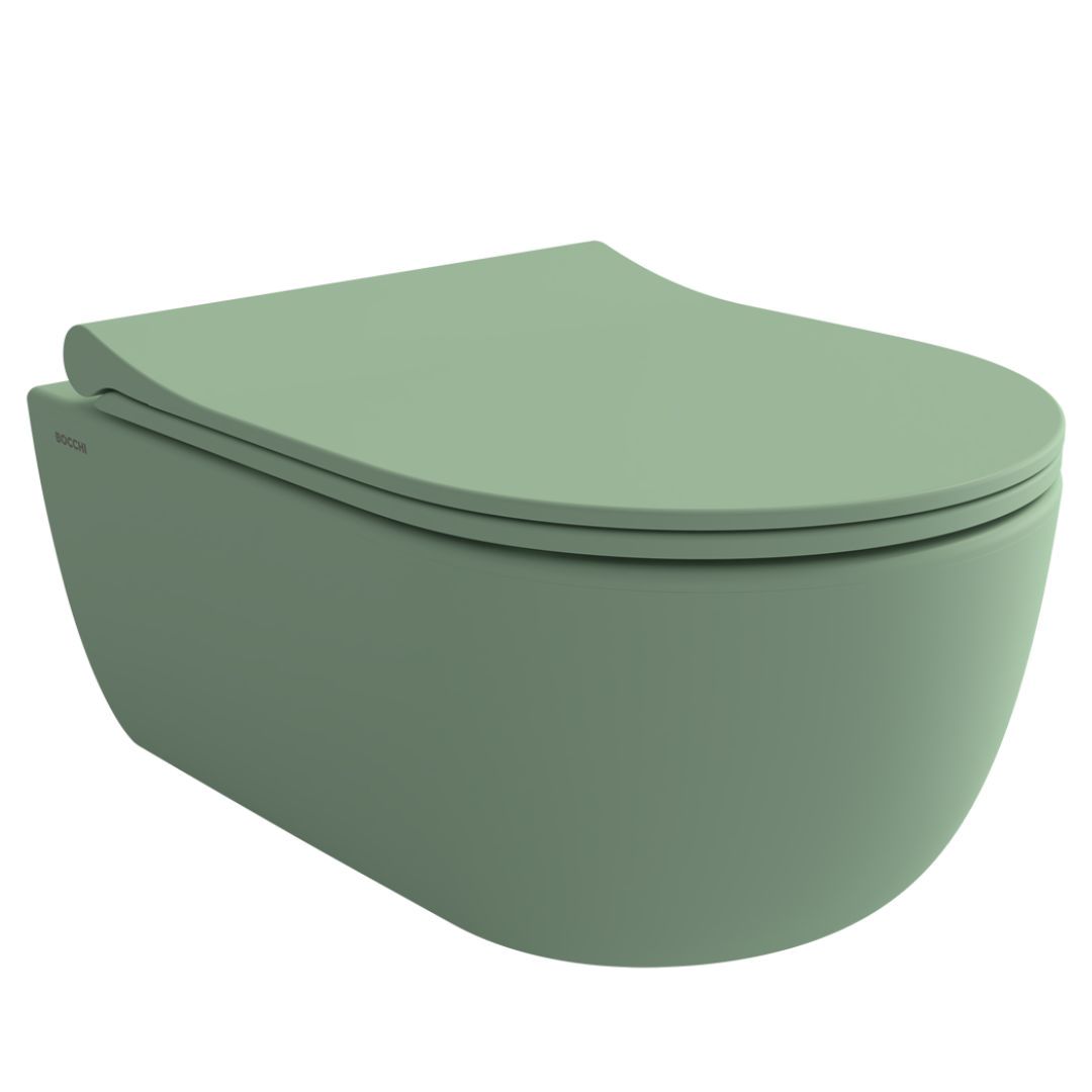 Wc solja konzolna BOCCHI - TONDO [1417-033-0129][mint green, matt]